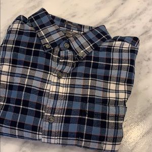 Eddie Bauer Men’s Flannel Blue Plaid